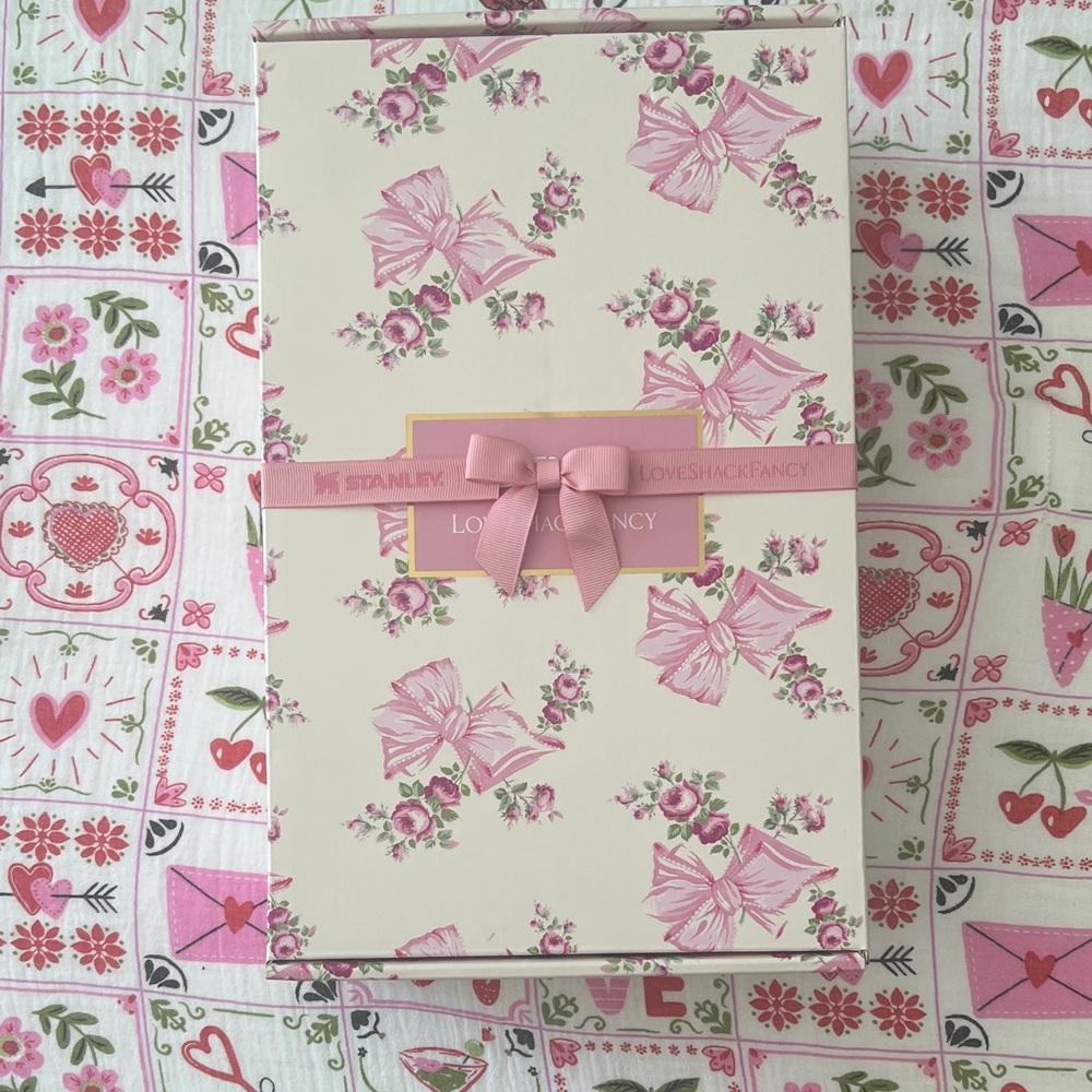 LoveShackFancy Stanley Gift Box with Pink Bow